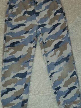 Pekkle Blue And Camouflage Sweatpants 2 pair 4t